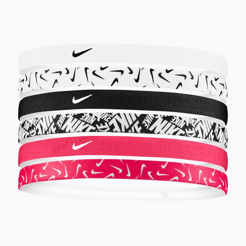 Čelenky Nike s potlačou 6 ks biela/východná ružová/čierna