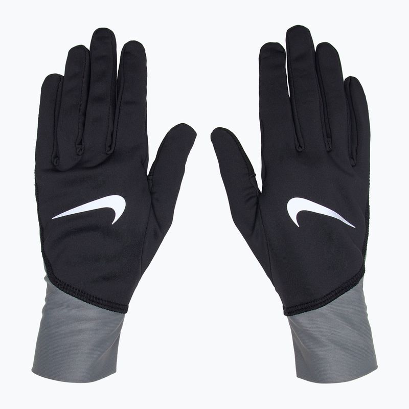 Pánske bežecké rukavice Nike Pacer Midweight RG black/smoke grey/silver 2