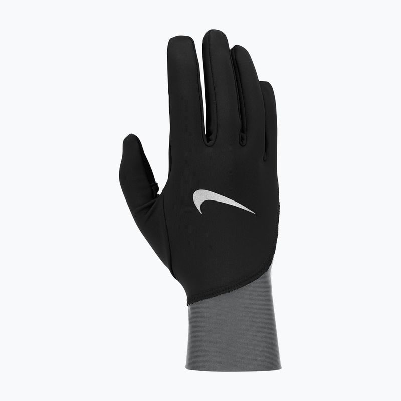 Pánske bežecké rukavice Nike Pacer Midweight RG black/smoke grey/silver 6