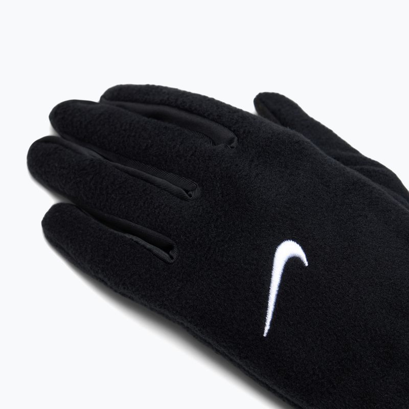 Dámske bežecké rukavice Nike One Therma-Fit Fleece black/white 4