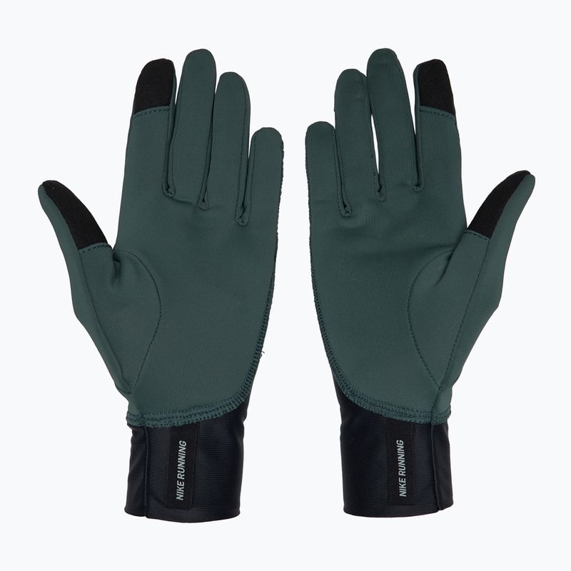 Dámske bežecké rukavice Nike Pacer Midweight RG vintage green/black/silver 2