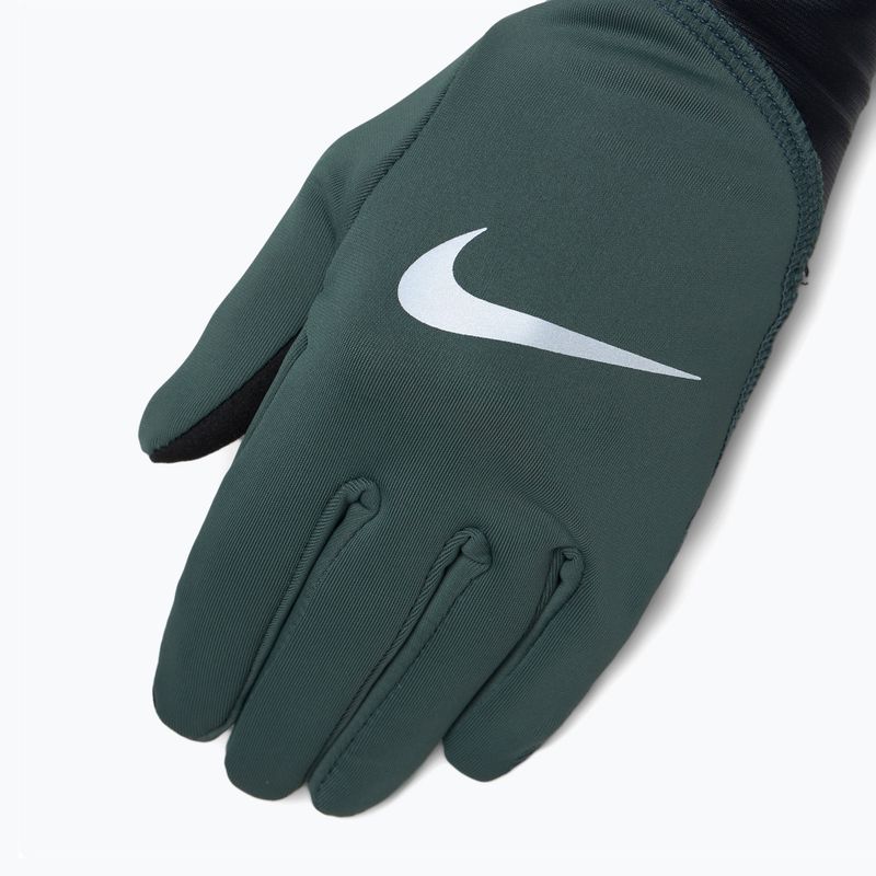 Dámske bežecké rukavice Nike Pacer Midweight RG vintage green/black/silver 3