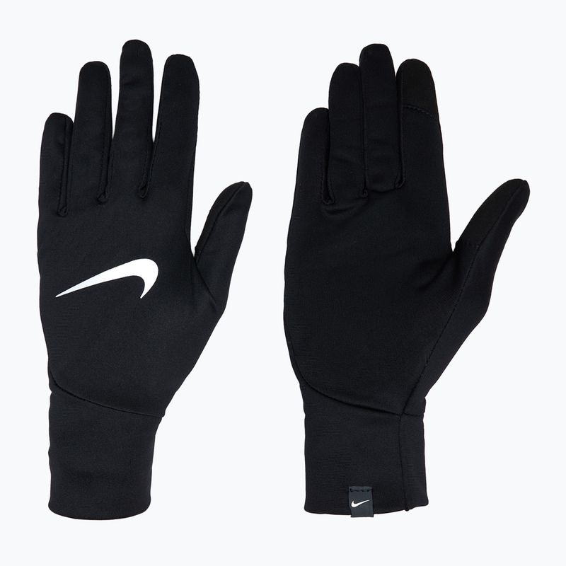 Dámske bežecké rukavice Nike Pacer Lightweight RG black/black/silver