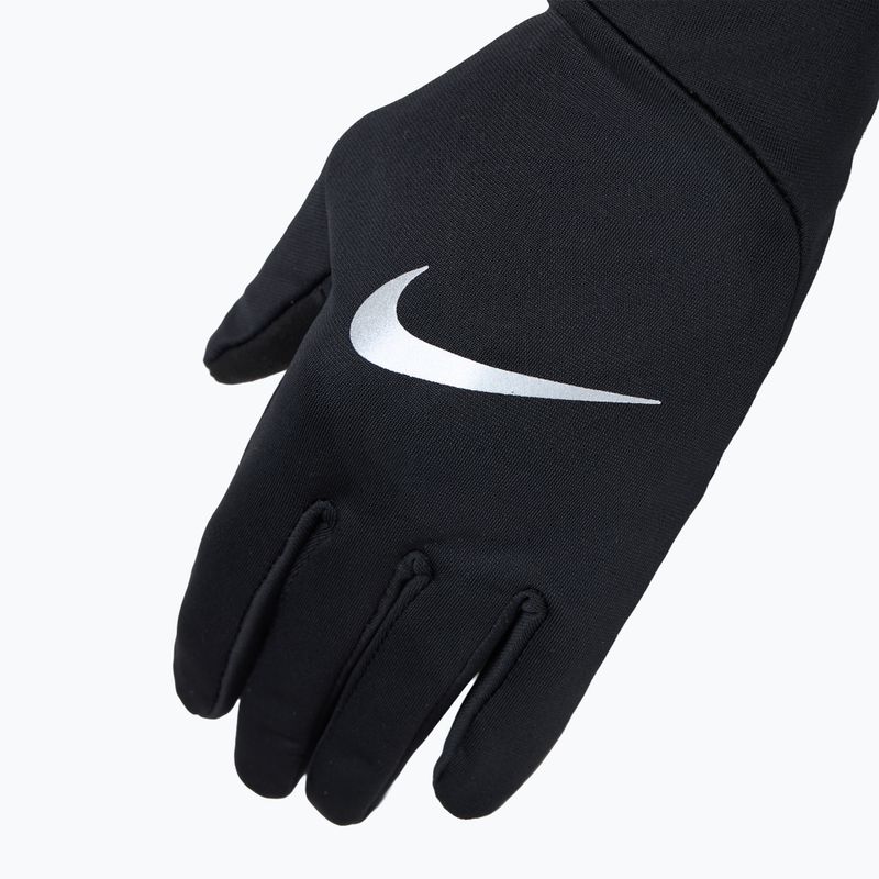 Dámske bežecké rukavice Nike Pacer Lightweight RG black/black/silver 4
