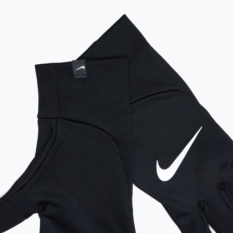 Dámske bežecké rukavice Nike Pacer Lightweight RG black/black/silver 5