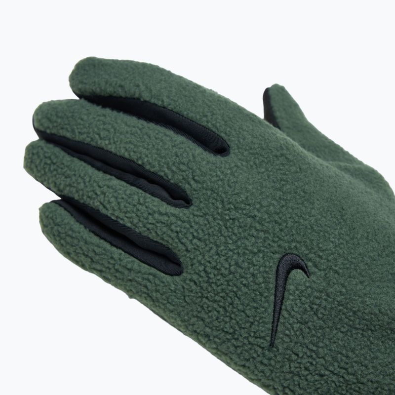 Dámske bežecké rukavice Nike One Therma-Fit Fleece vintage green/black 5