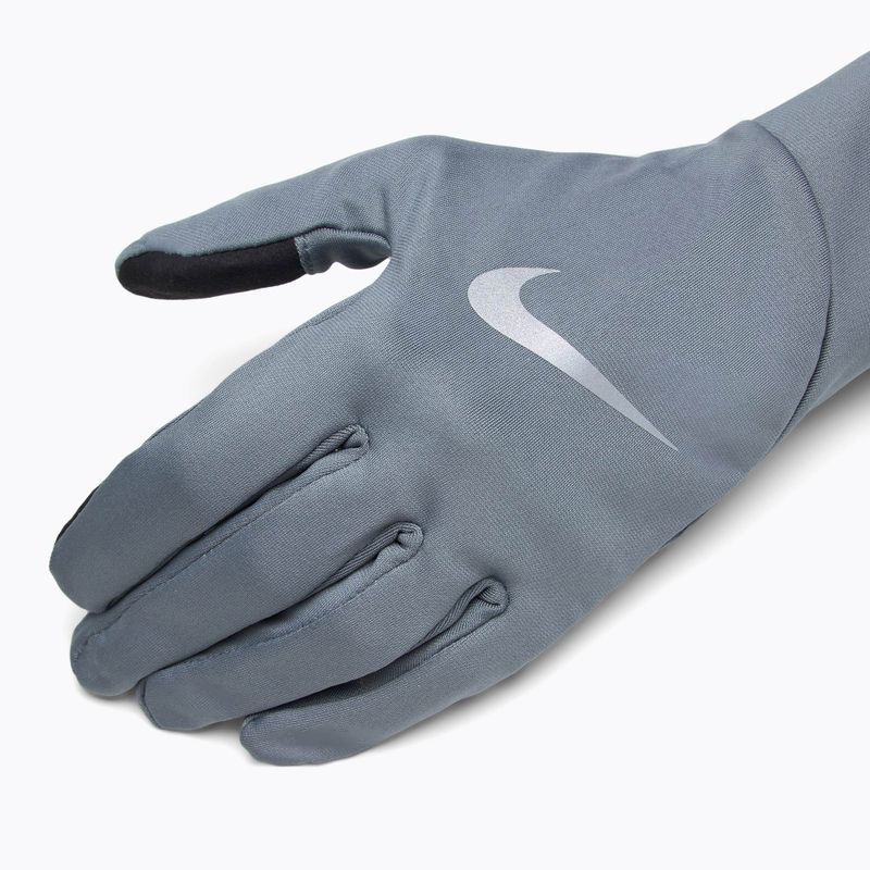 Pánske bežecké rukavice Nike Pacer Lightweight RG smoke grey/smoke grey/silver 4