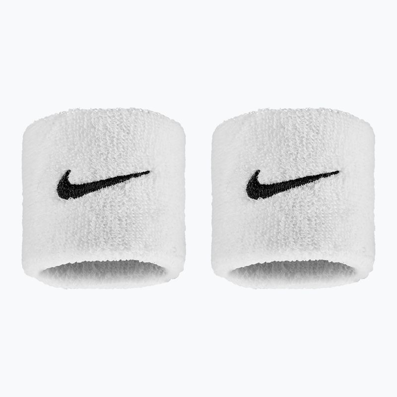 Potítka Nike Swoosh Classic Wristbands 2 ks white/black