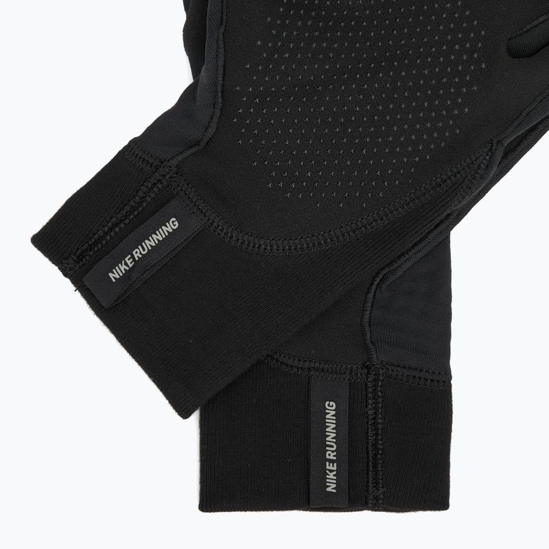 Pánske bežecké rukavice Nike Therma-Fit Pacer Sphere Midweight RG black/black/silver 6