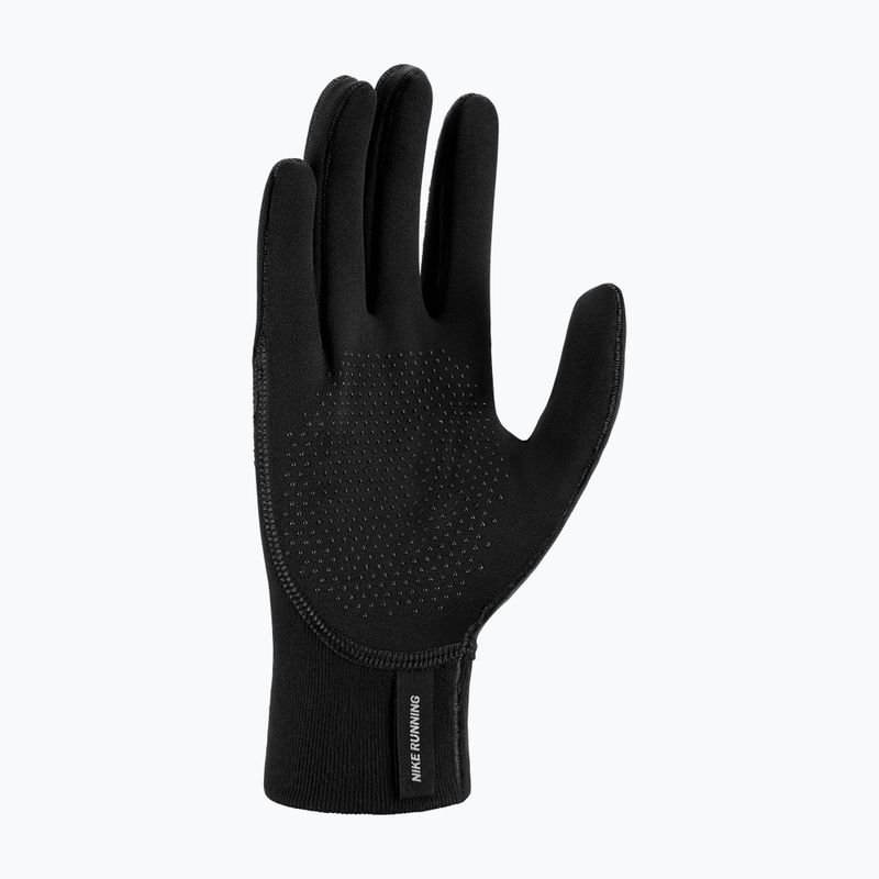 Pánske bežecké rukavice Nike Therma-Fit Pacer Sphere Midweight RG black/black/silver 9