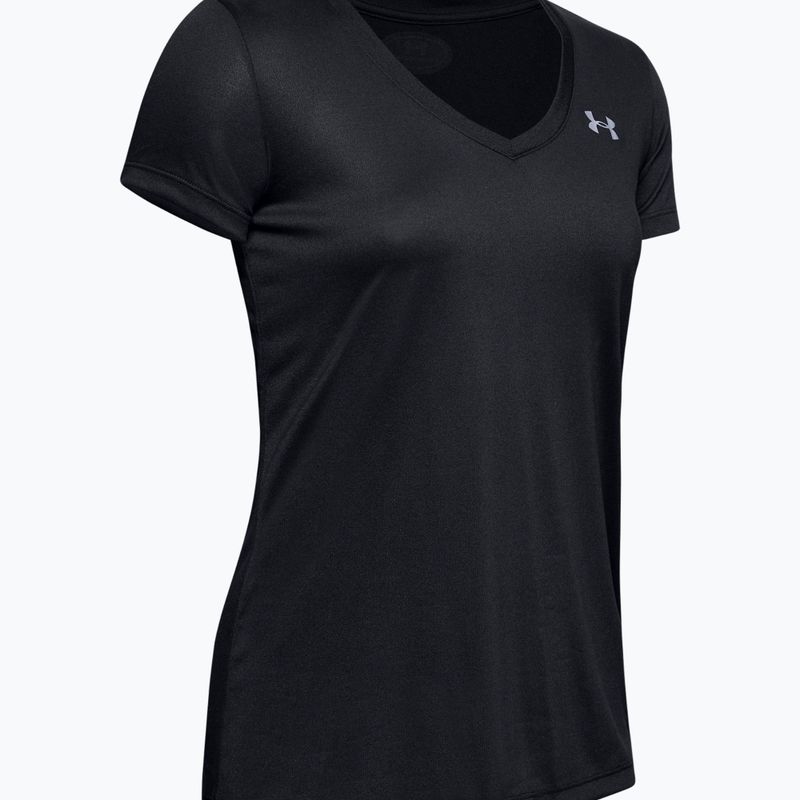 Dámske tréningové tričko Under Armour Tech SSV - Solid čierno-strieborné 1255839 4