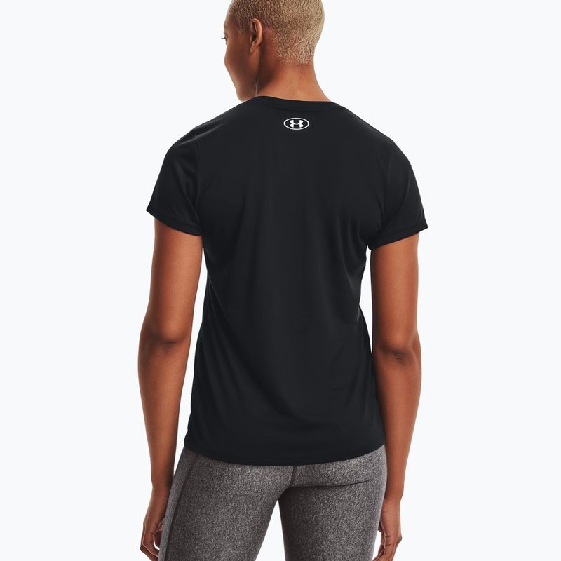 Dámske tréningové tričko Under Armour Tech SSV - Solid čierno-strieborné 1255839 2