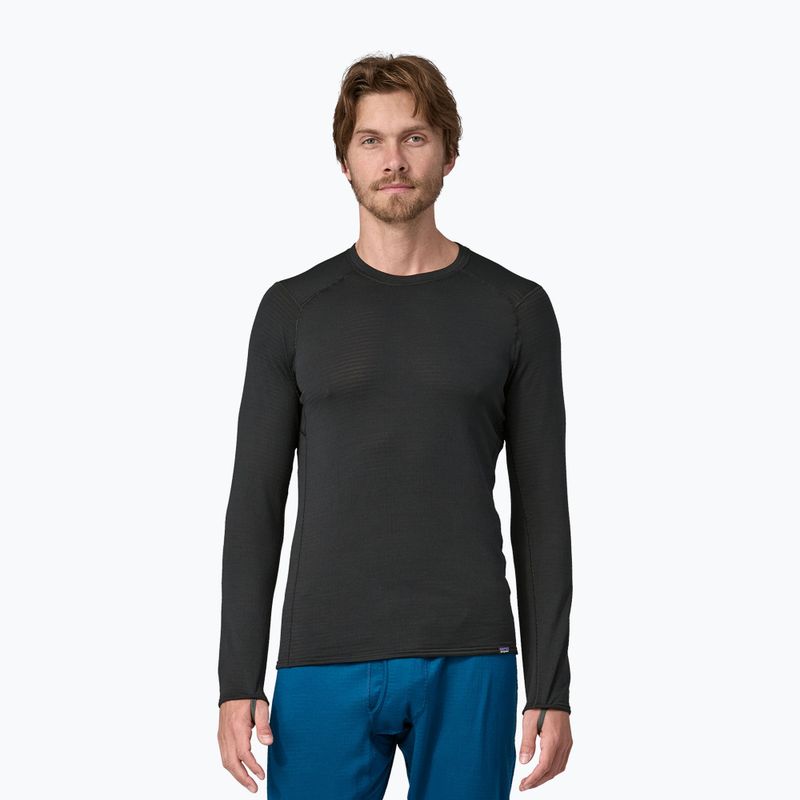 Pánske termo tričko longsleeve Patagonia Cap Termal Weight Crew black