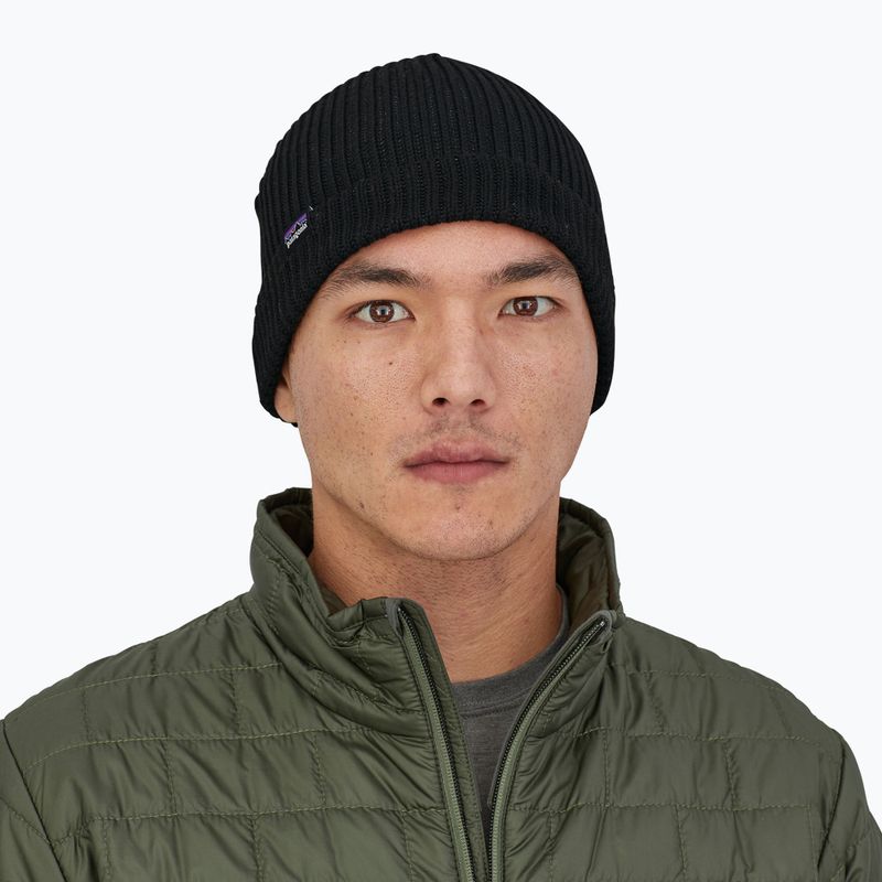 Patagonia Fishermans Rolled Beanie zimná čiapka čierna 2