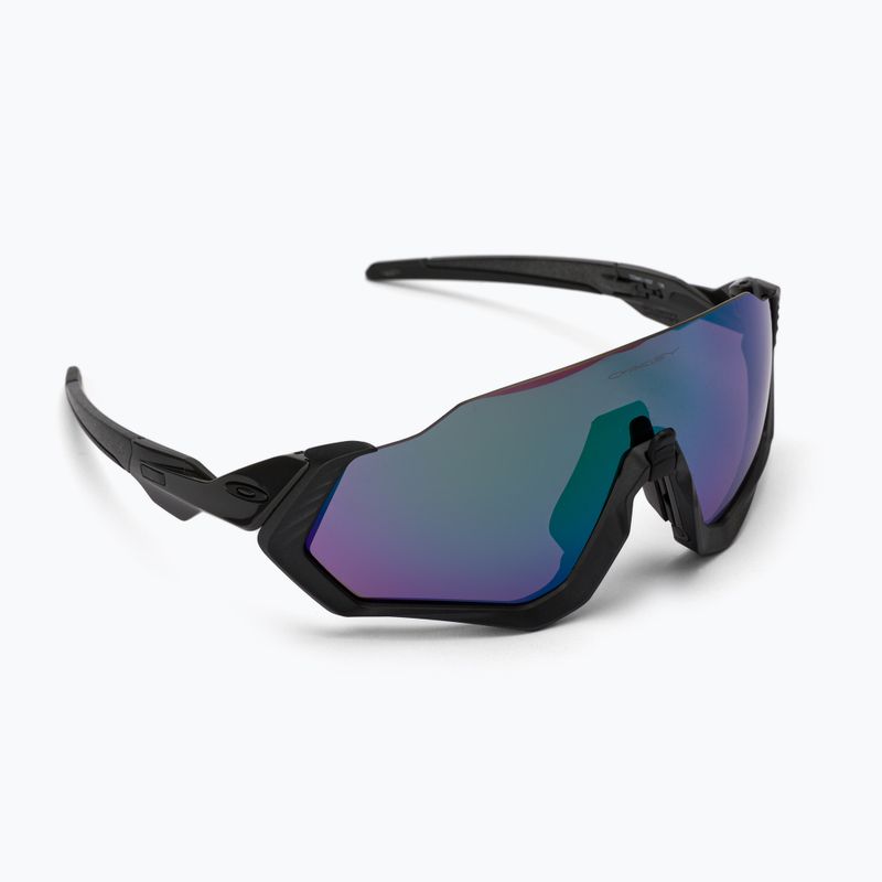 Cyklistické okuliare Oakley Flight Jacket čiernofialové 0OO9401