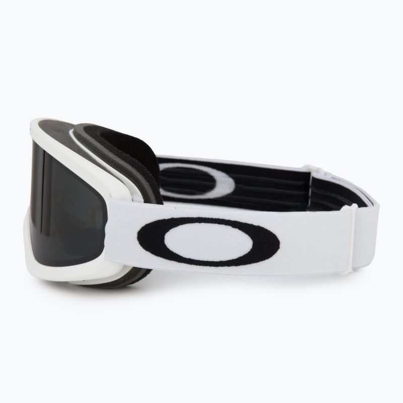 Lyžiarske okuliare Oakley O-Frame 2.0 Pro S matne biele/tmavo šedé 4