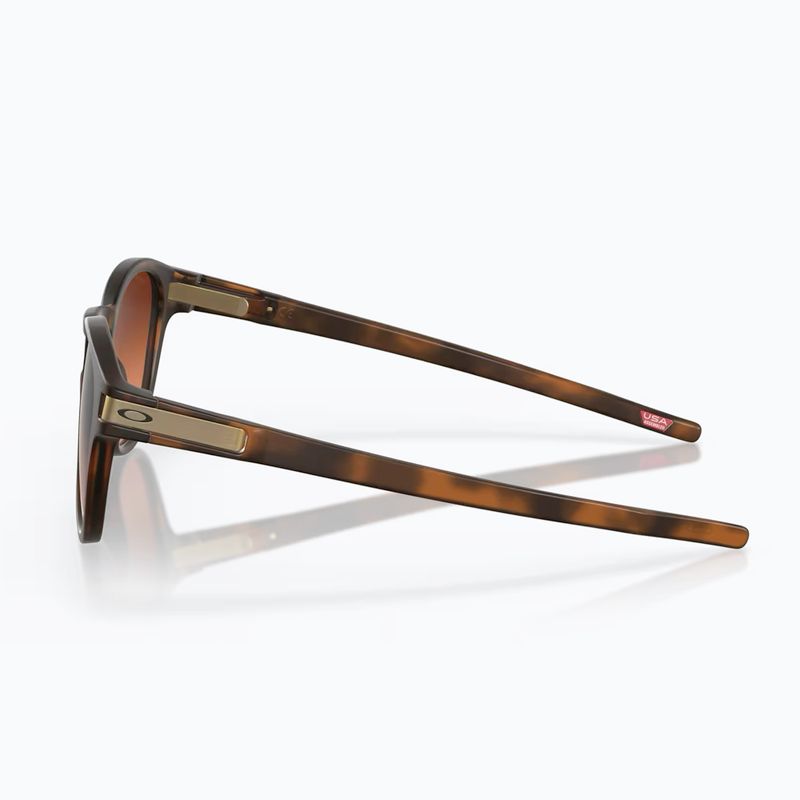 Slnečné okuliare Oakley Latch matná hnedá korytnačka/prízemný hnedý gradient 3