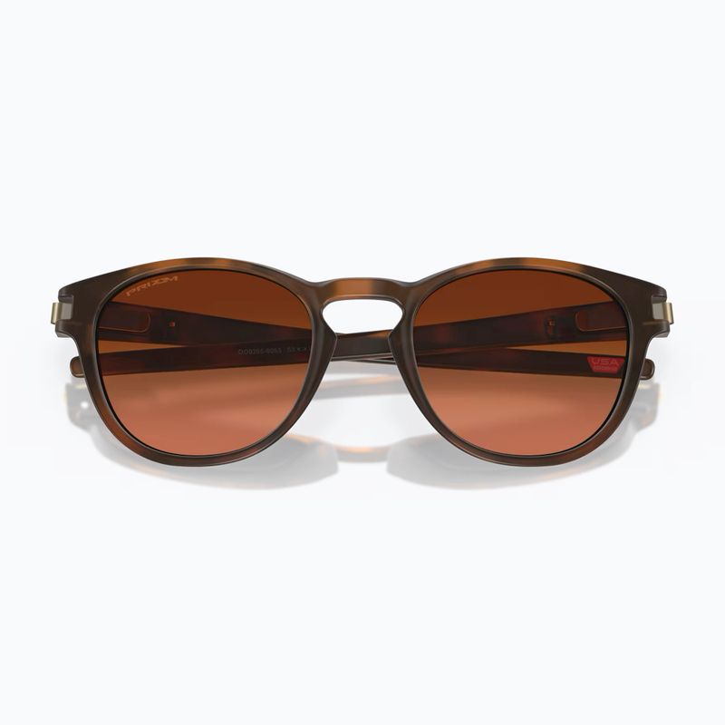 Slnečné okuliare Oakley Latch matná hnedá korytnačka/prízemný hnedý gradient 5