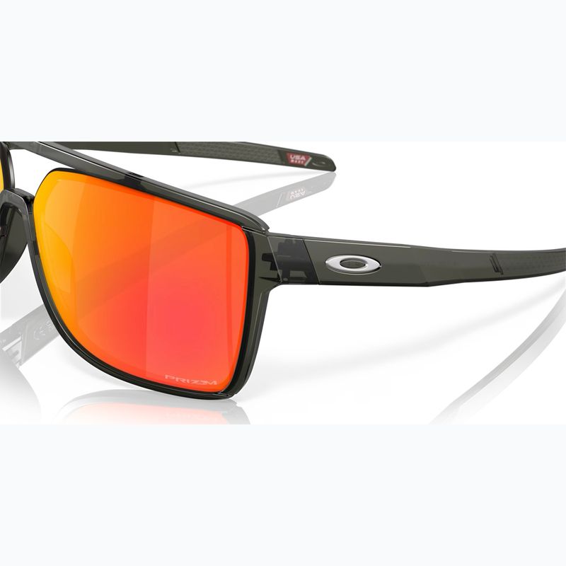 Slnečné okuliare Oakley Castel matte grey smoke/prizm ruby 6