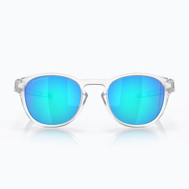 Slnečné okuliare Oakley Latch matné číre/prizmové zafírové polarizačné 2