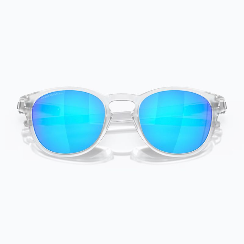 Slnečné okuliare Oakley Latch matné číre/prizmové zafírové polarizačné 5
