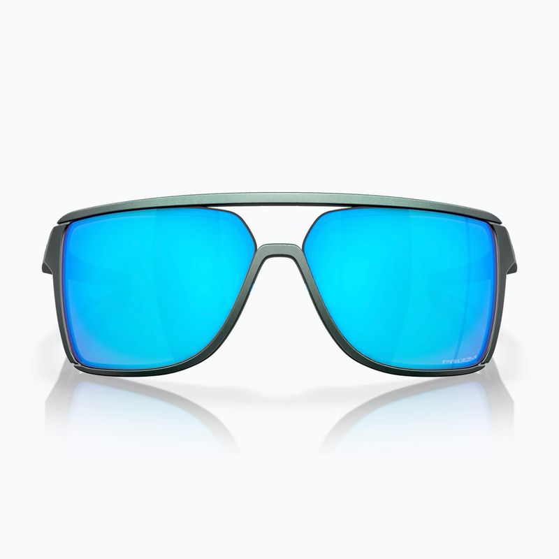 Slnečné okuliare Oakley Castel matne strieborné/modré colourshift/prizm sapphire 2