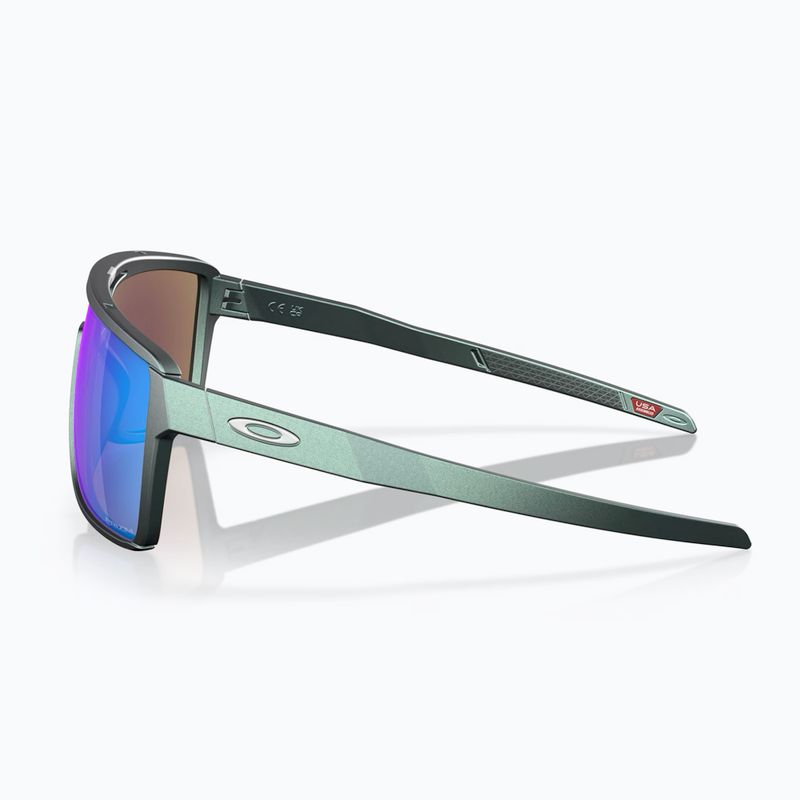 Slnečné okuliare Oakley Castel matne strieborné/modré colourshift/prizm sapphire 3