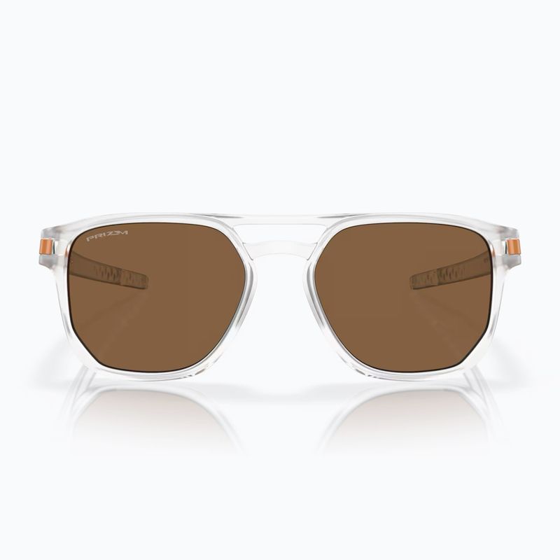 Slnečné okuliare Oakley Latch Beta matne číre/prízemné bronzové 2