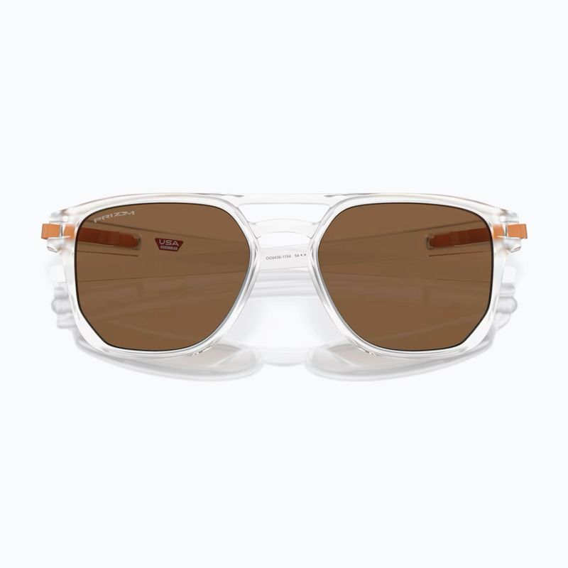 Slnečné okuliare Oakley Latch Beta matne číre/prízemné bronzové 5