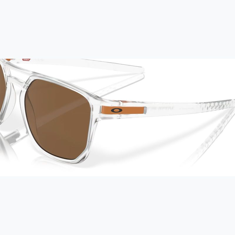 Slnečné okuliare Oakley Latch Beta matne číre/prízemné bronzové 6