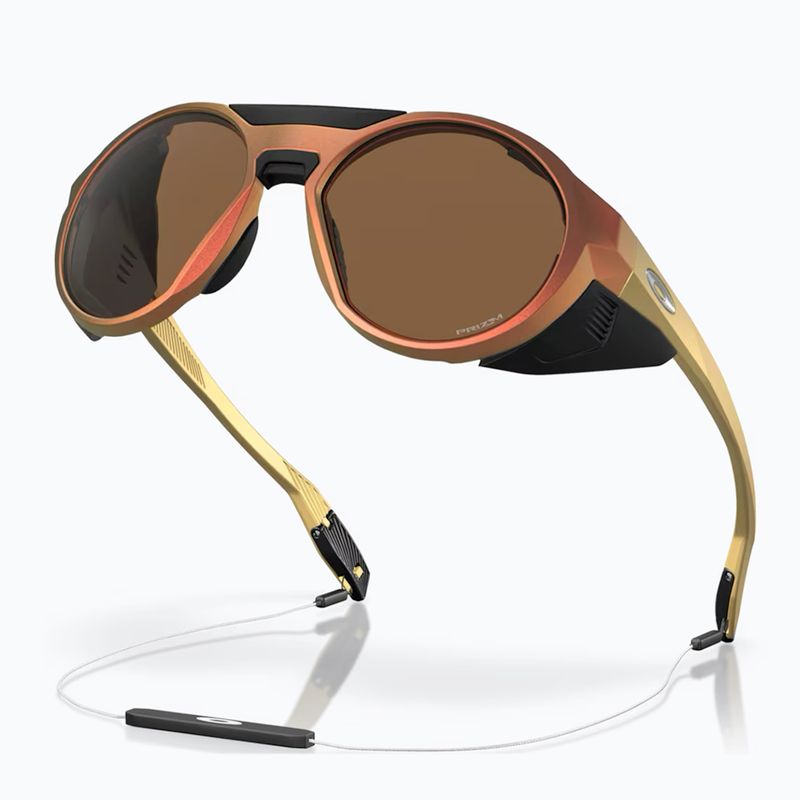 Slnečné okuliare Oakley Clifden matne červené zlaté colourshift/prizm bronze 4