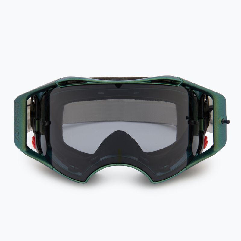 Cyklistické okuliare Oakley Airbrake MTB black green colorshift/light grey 2