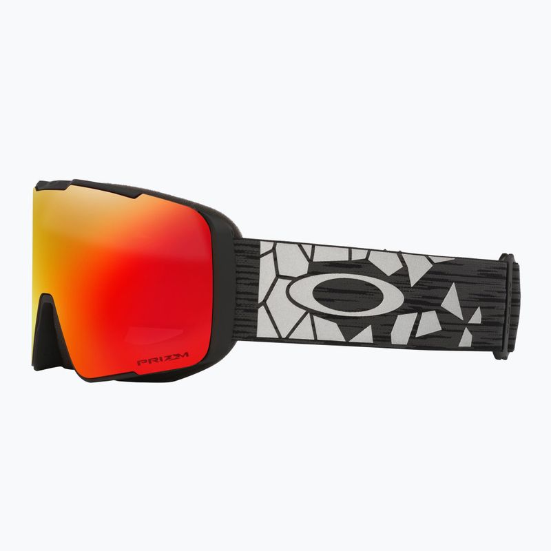 Lyžiarske okuliare Oakley Line Miner Pro L black reinforce/prizm torch/prizm iced 5