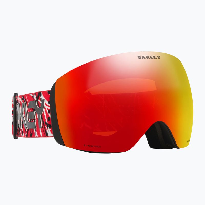 Lyžiarske okuliare Oakley Flight Deck L red eddie/prizm snow torch iridium
