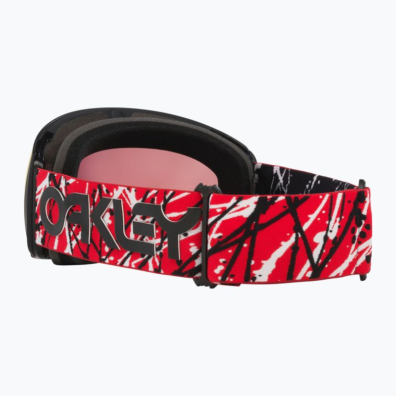 Lyžiarske okuliare Oakley Flight Deck L red eddie/prizm snow torch iridium 4