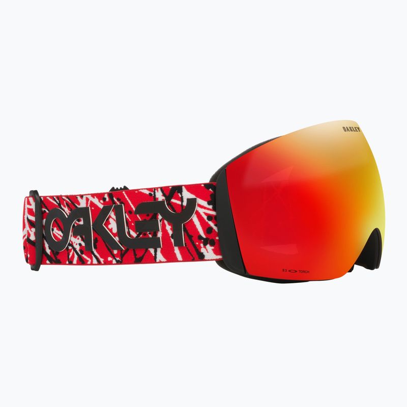 Lyžiarske okuliare Oakley Flight Deck L red eddie/prizm snow torch iridium 5