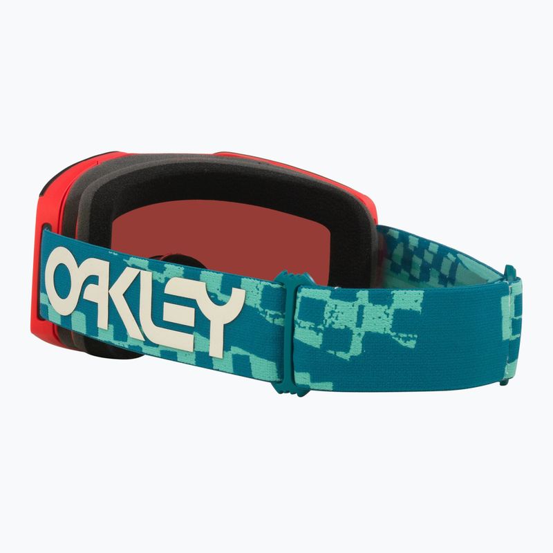 Lyžiarske okuliare Oakley Fall Line M Pacific Chex/Prizm Snow Rose Gold Iridium 4
