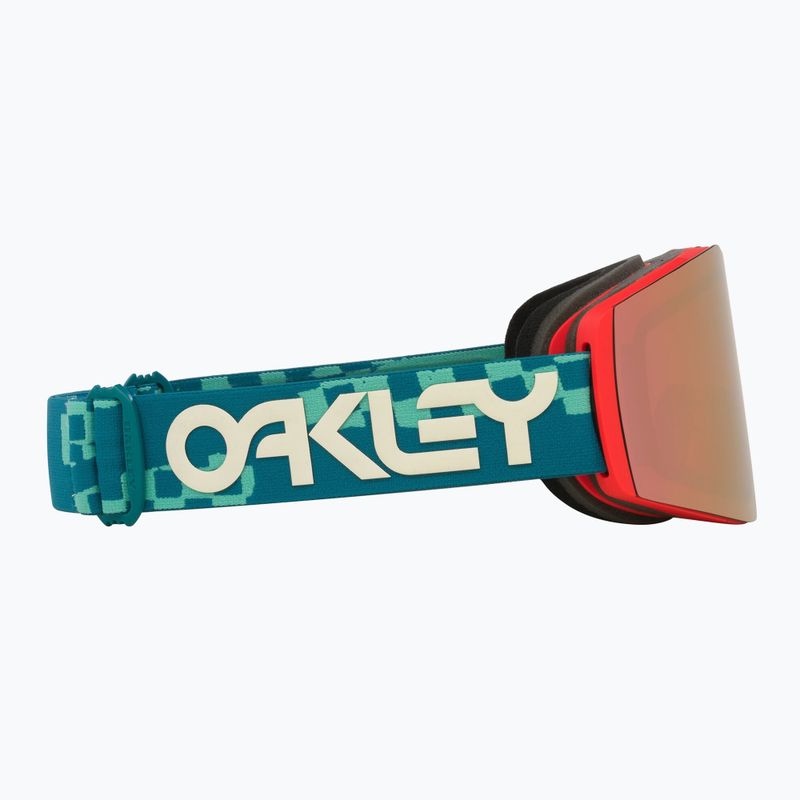Lyžiarske okuliare Oakley Fall Line M Pacific Chex/Prizm Snow Rose Gold Iridium 6