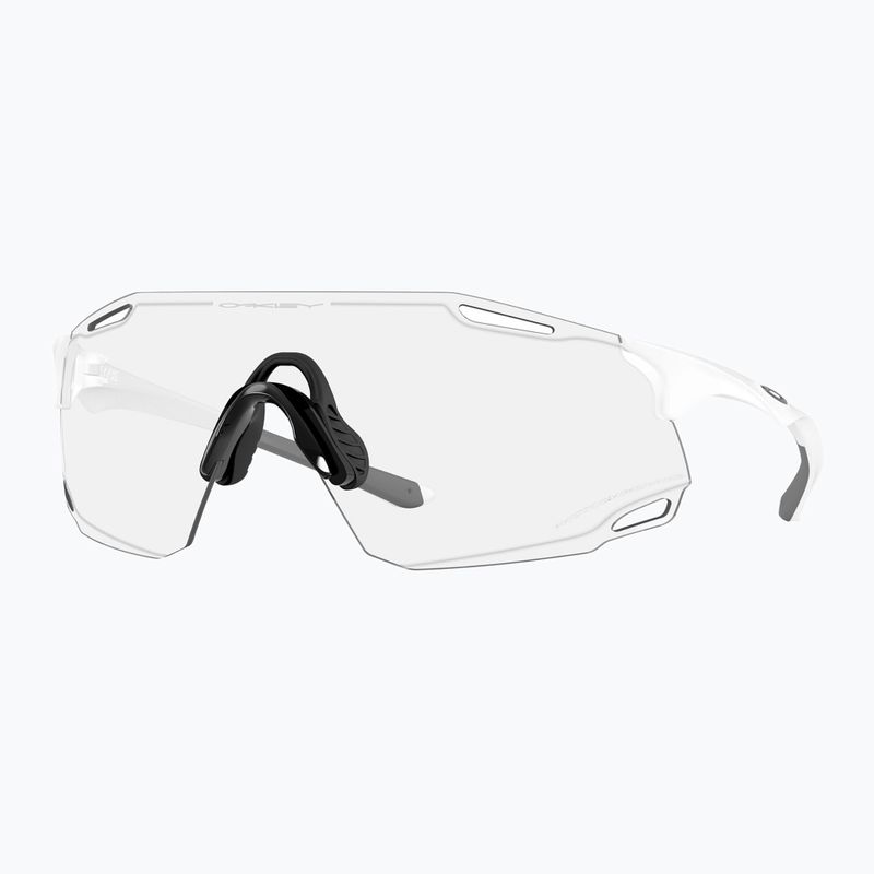 Slnečné okuliare Oakley Cybr Dyno matné biele/čierne až čierne iridiové fotochromatické okuliare