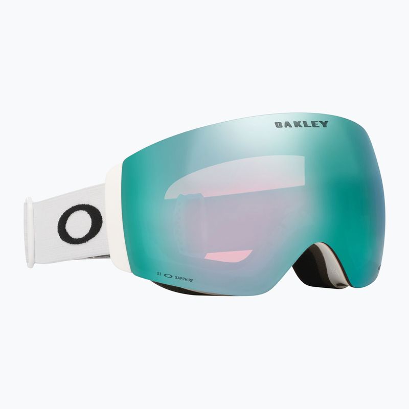 Lyžiarske okuliare Oakley Flight Deck Pro M matte white/prizm sapphire/prizm iced 7