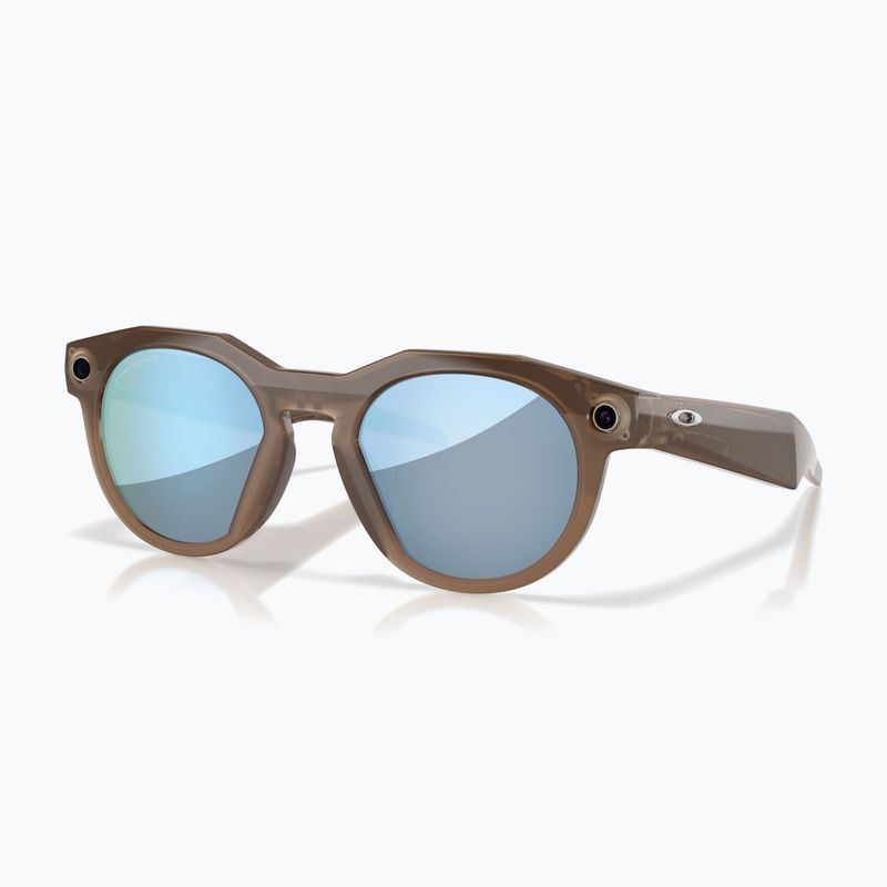 Okuliare s kamerou Oakley Meta HSTN brown smoke/prizm deep water polarized