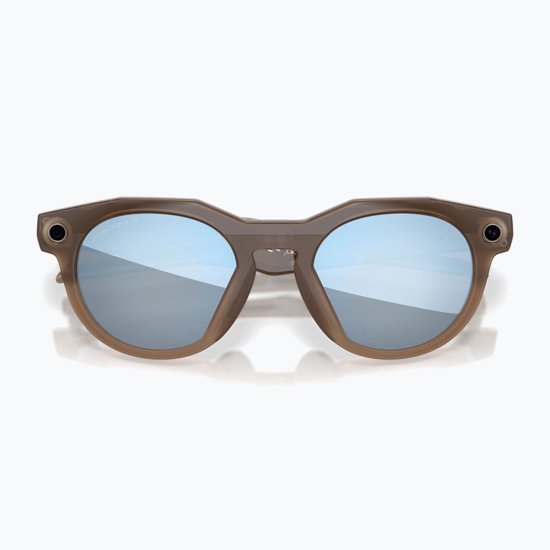 Okuliare s kamerou Oakley Meta HSTN brown smoke/prizm deep water polarized 2