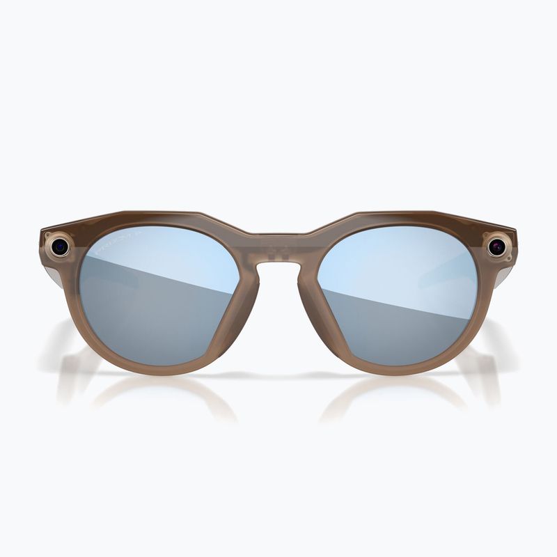 Okuliare s kamerou Oakley Meta HSTN brown smoke/prizm deep water polarized 3