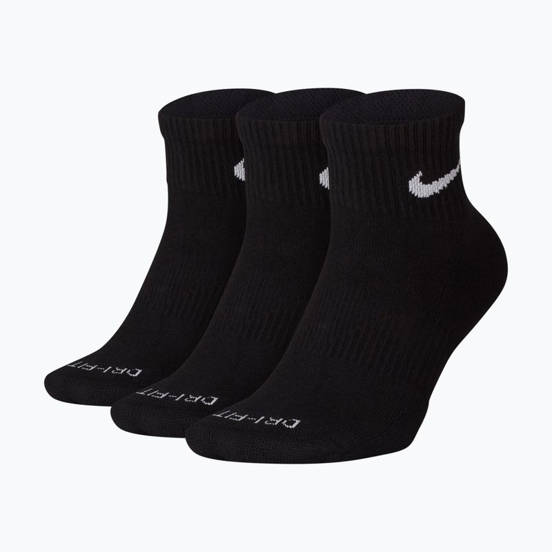Ponožky Nike Everyday Plus Cushioned Ankle 3 páry black/white