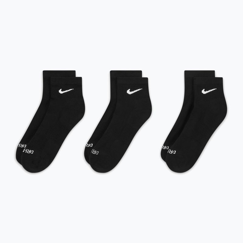 Ponožky Nike Everyday Plus Cushioned Ankle 3 páry black/white 3