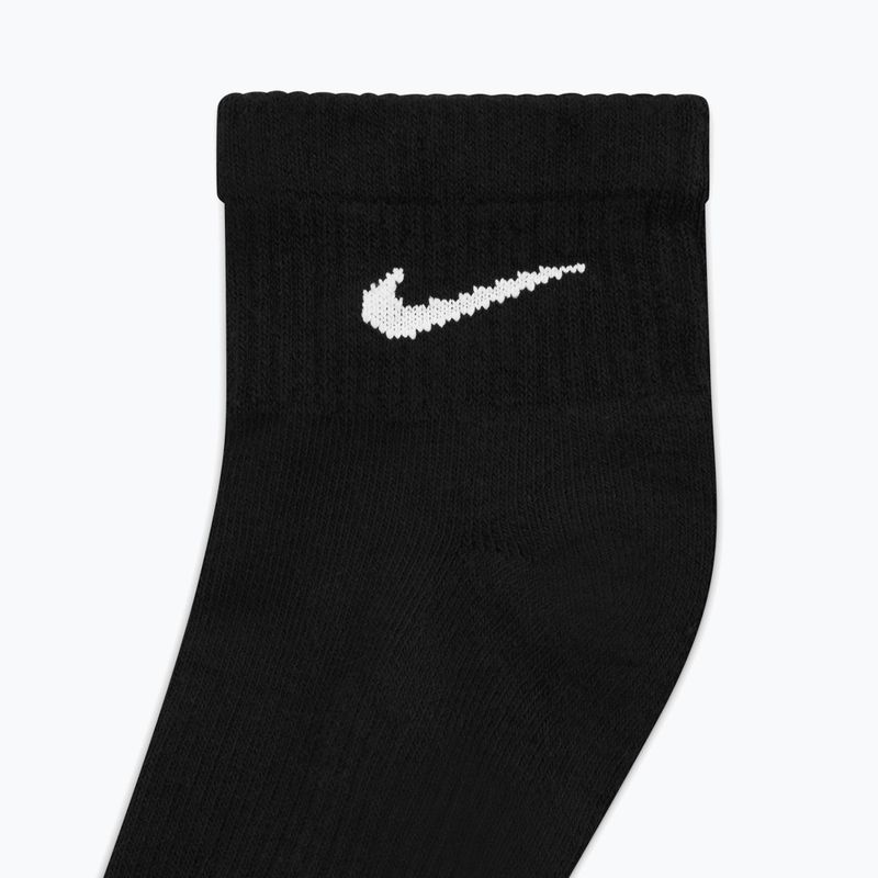 Ponožky Nike Everyday Plus Cushioned Ankle 3 páry black/white 5