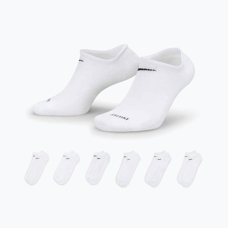 Ponožky Nike Everyday Lightweight No Show 6 párov white/black 5