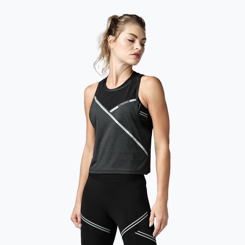 Dámske tréningové tielko STRONG ID Align Loose Knit Tank black Z1T02359