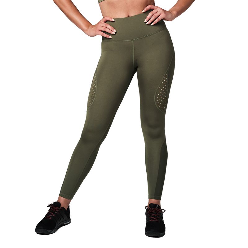 Dámske tréningové legíny STRONG ID Performance zelené Z1B01250