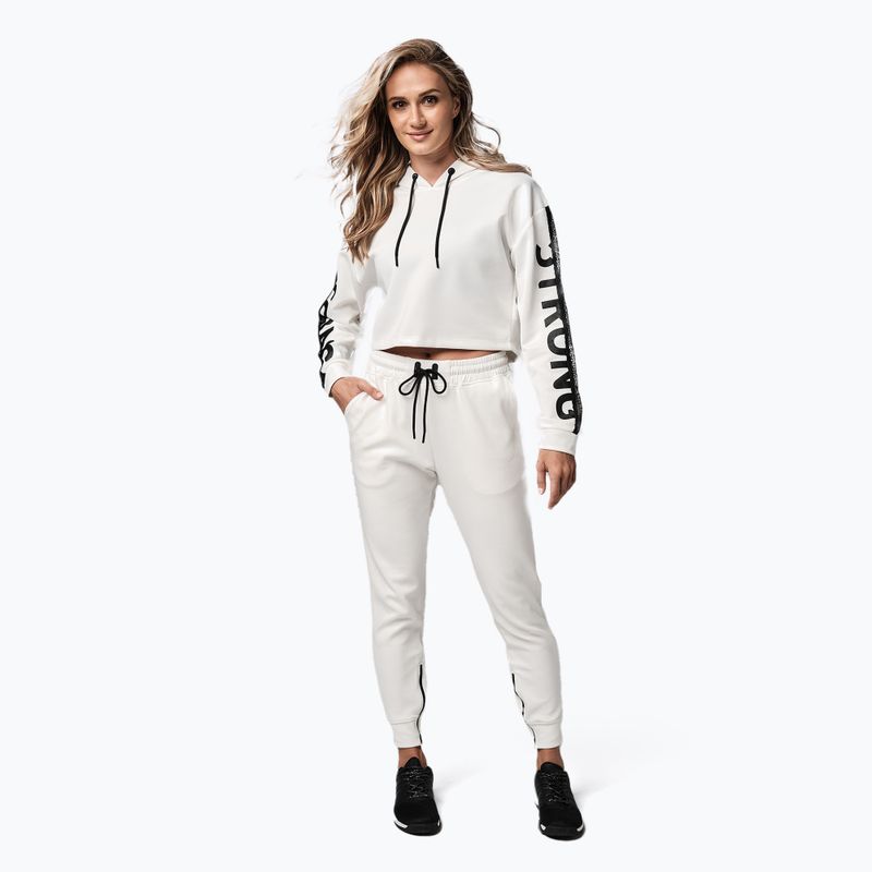 Dámska mikina STRONG ID Branded Crop biela Z1T02502 2